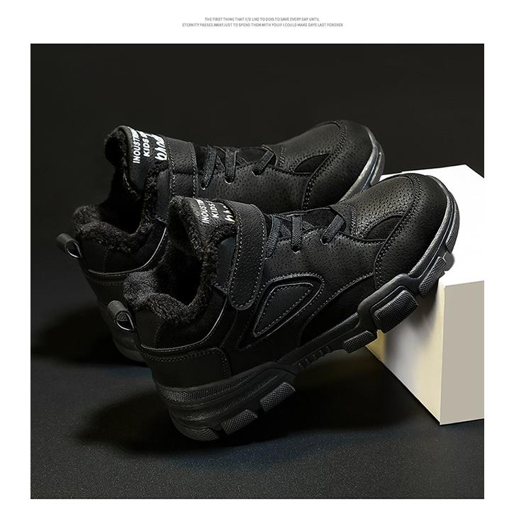 ボア スニーカー 子ども 滑り止め スノーブーツ 裏起毛 防寒靴 子供靴