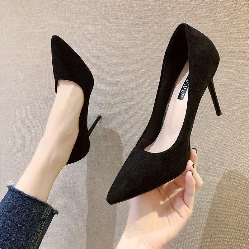 パンプス ハイヒール ポインテッドトゥ 9センチヒール 6cm パーティー スエード ピンヒール シンプル パーティ 通勤 お呼ばれ 結婚式 美脚 ビジネス 歩きやすい Lady Y Cute 通販 Yahoo ショッピング