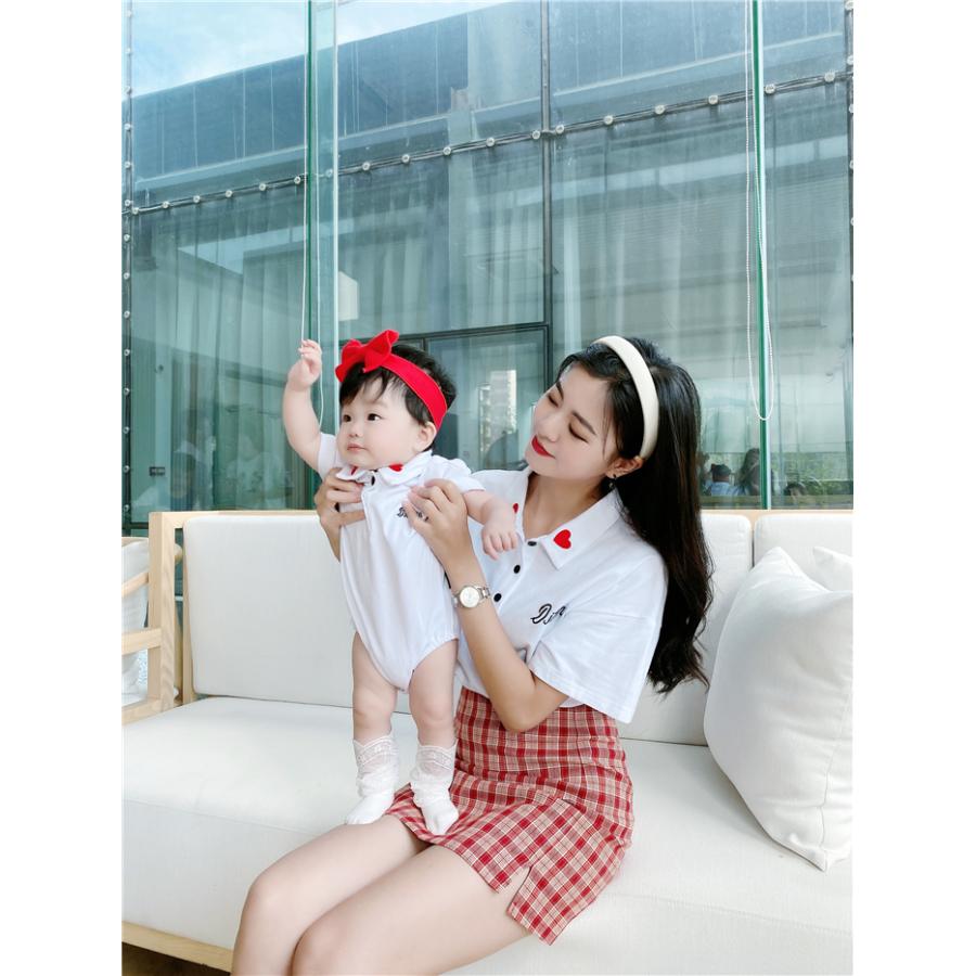 親子ペアルック ベビー 親子お揃い ハート Tシャツ ワンピース ベビーロンパース カバーオール パパ ママ おそろい 親子コーデ 家族 ギフト プレゼント Qz Y Cute 通販 Yahoo ショッピング