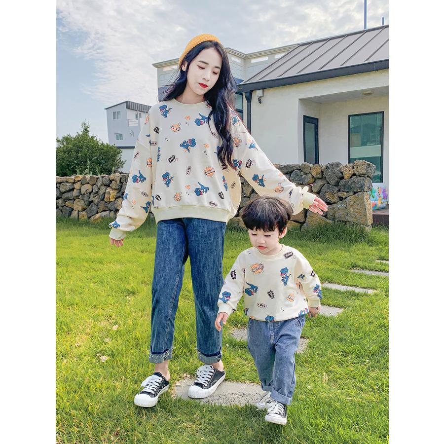 親子ペアルック ベビー 親子 トレーナー 長袖 家族服 親子服 ペアルック お揃い トップス 春秋 子供服 カップル お兄弟 姉妹 親子お揃いコーデ 赤ちゃん 可愛い Qz Y Cute 通販 Yahoo ショッピング