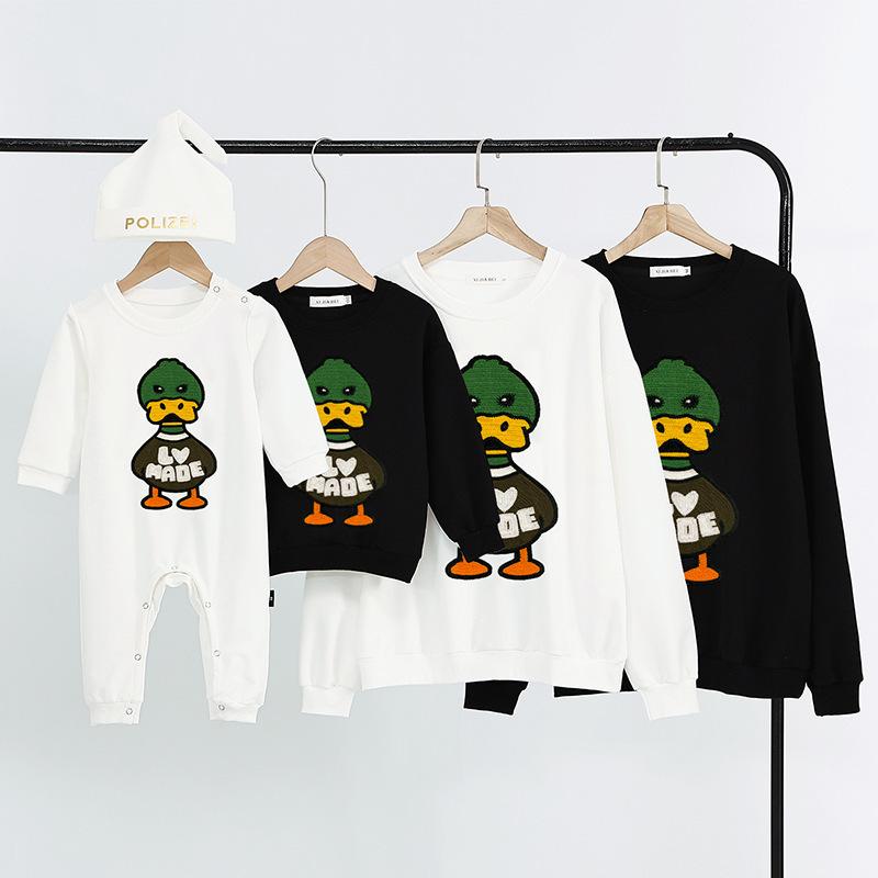 送料無料 一部地域を除く 家族写真 お揃いコーデ 親子コーデ 赤ちゃん 親子ペアルック ベビー トレーナー カバーオール ロンパース 長袖 親子お揃い 春秋冬 子供服 お兄弟 姉妹 出産祝い Simbcity Net