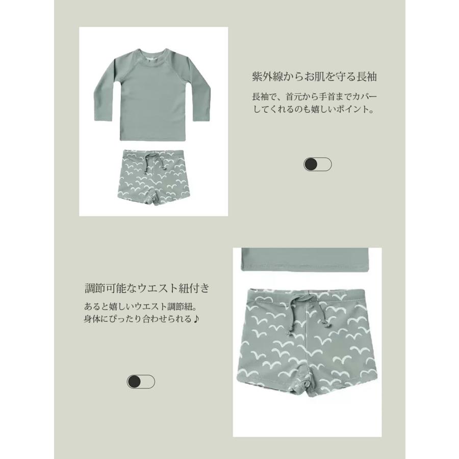ベビー 水着 男の子 3点セット セパレート ラッシュガード 幼稚園