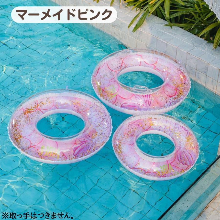 浮き輪 キラキラ 120 90 80 大人用 ラメ入り ハート 子供 フロート