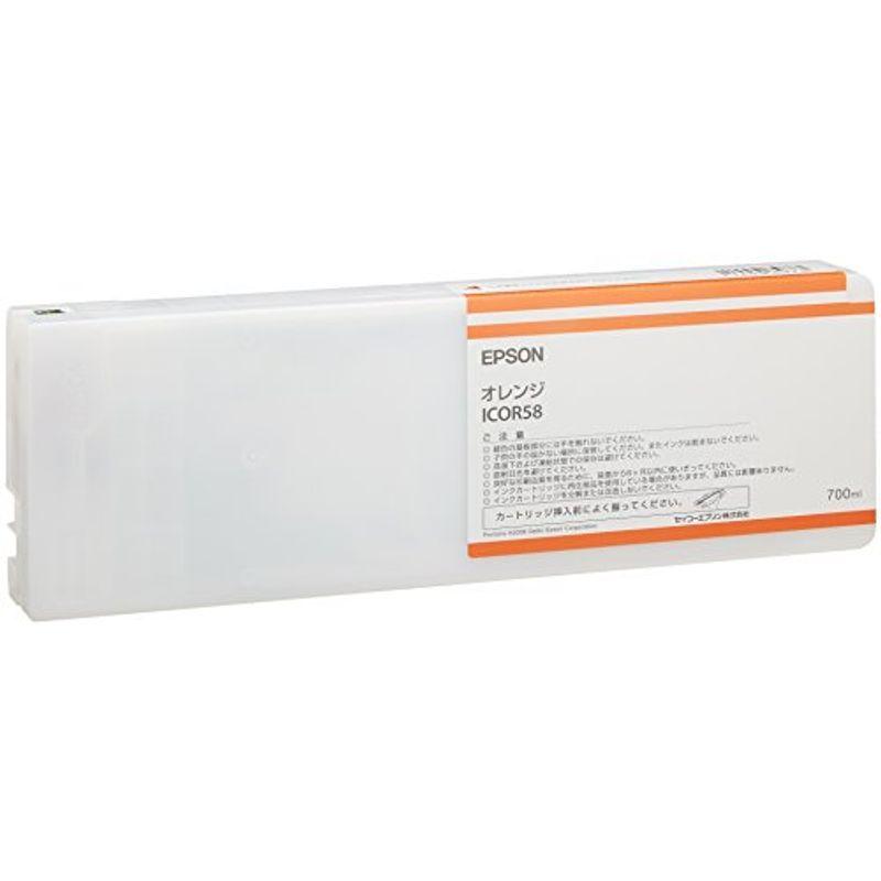 最新作の オレンジ インクカートリッジ セイコーエプソン 700ml ICOR58 (PX-H10000/H8000用) インクカートリッジ