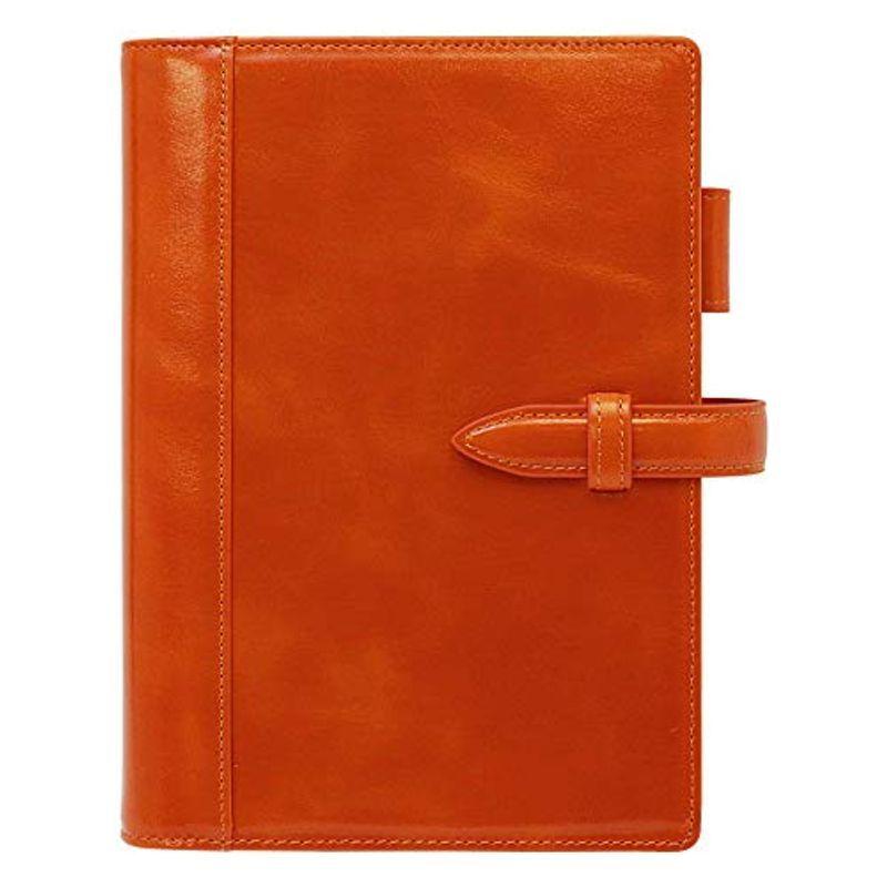 フランクリン・プランナー ラストラスレザー・バインダー ベルト有 コンパクトサイズ 20mm オレンジブラウン 64616