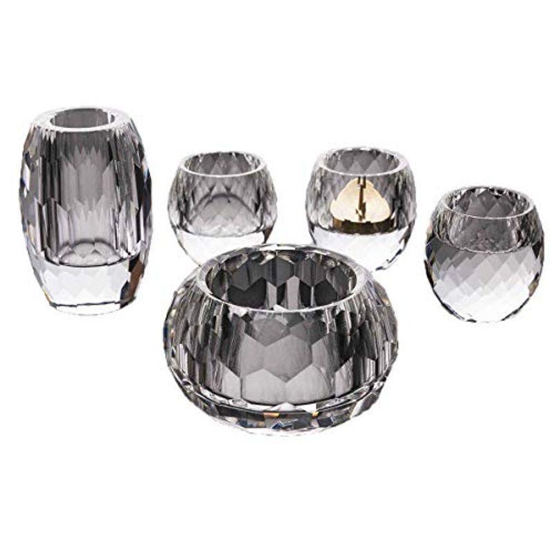 素晴らしい品質モダン仏具・クリスタル仏具 セット ベガ 2.5寸 5具足