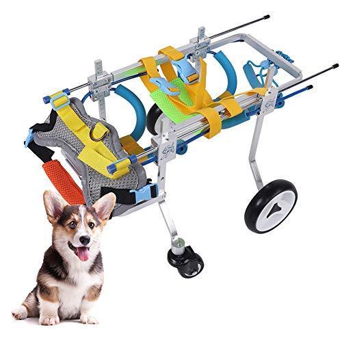 超人気 犬用車椅子 愛犬の 車いす ペット 歩行器 犬 補助輪 後ろ足 元気 リハビ 歩行補助 調整可能 アルミ合金素材 バ 珍しい Lachurrasqueria Com