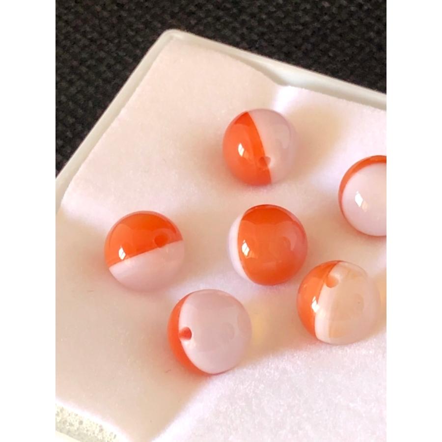 瑪瑙丸玉【A-628】 天然無着色]マダガスカル産桜瑪瑙スフィア／チェリーブロッサム