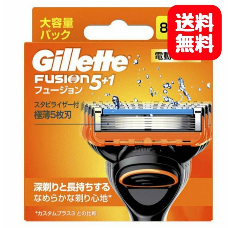 肌触りがいい 新パッケージ パワー ジレット フュージョン5 1 替刃 8個入