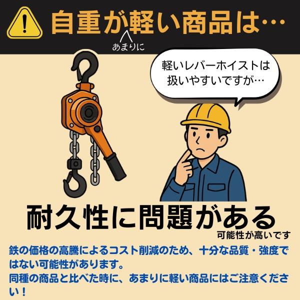 レバーホイスト 1.6t 1台 レバーブロック ヒッパラー チェーンブロック