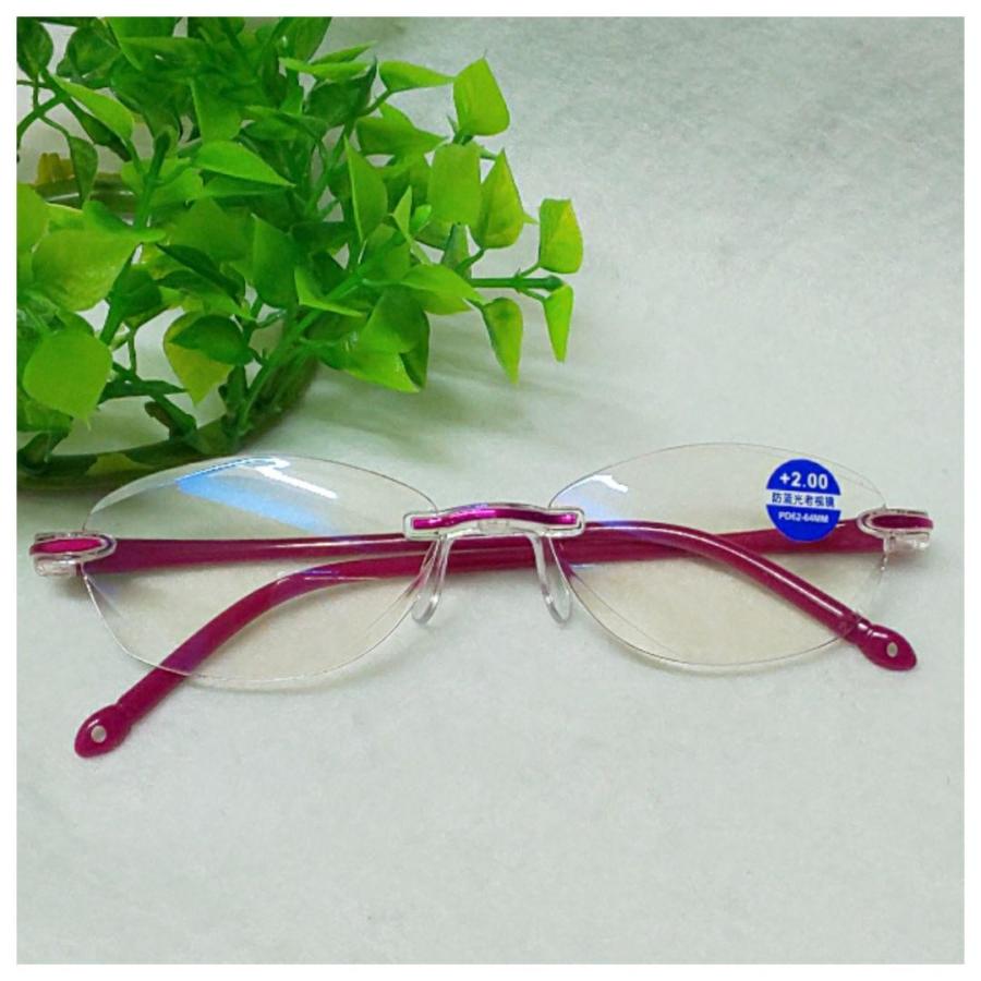 ブルーライトカット 老眼鏡 1.0 〜 2.5 ピンク BluelightcutreadingglassesYEBISU 通販