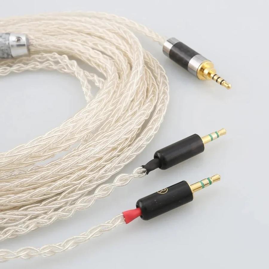 純銀線リケーブル 2.5mm4極バランス - XLRオス 用 Hifiman 4pin XLR