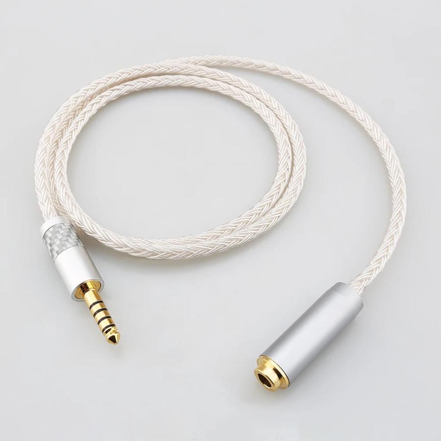 HIFIオーディオ延長ケーブル 16芯7N OCC銀メッキ銅 XLR・2.5mm 4.4mm5