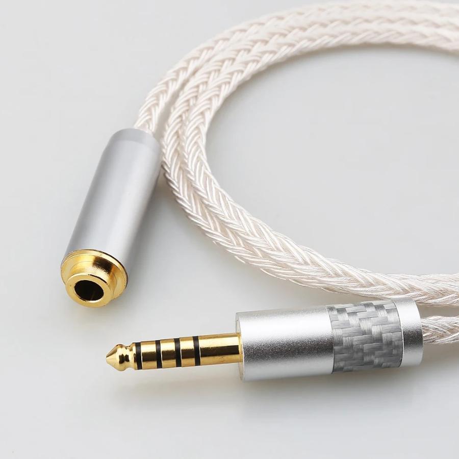 HIFIオーディオ延長ケーブル 16芯7N OCC銀メッキ銅 XLR・2.5mm 4.4mm5