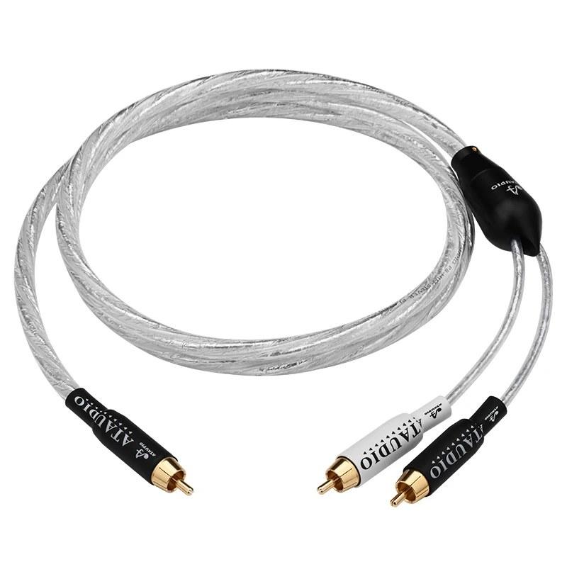 RCA端子オス – RCA端子オス オーディオ延長ケーブル 6N RCA to 2RCA Cable / 5m