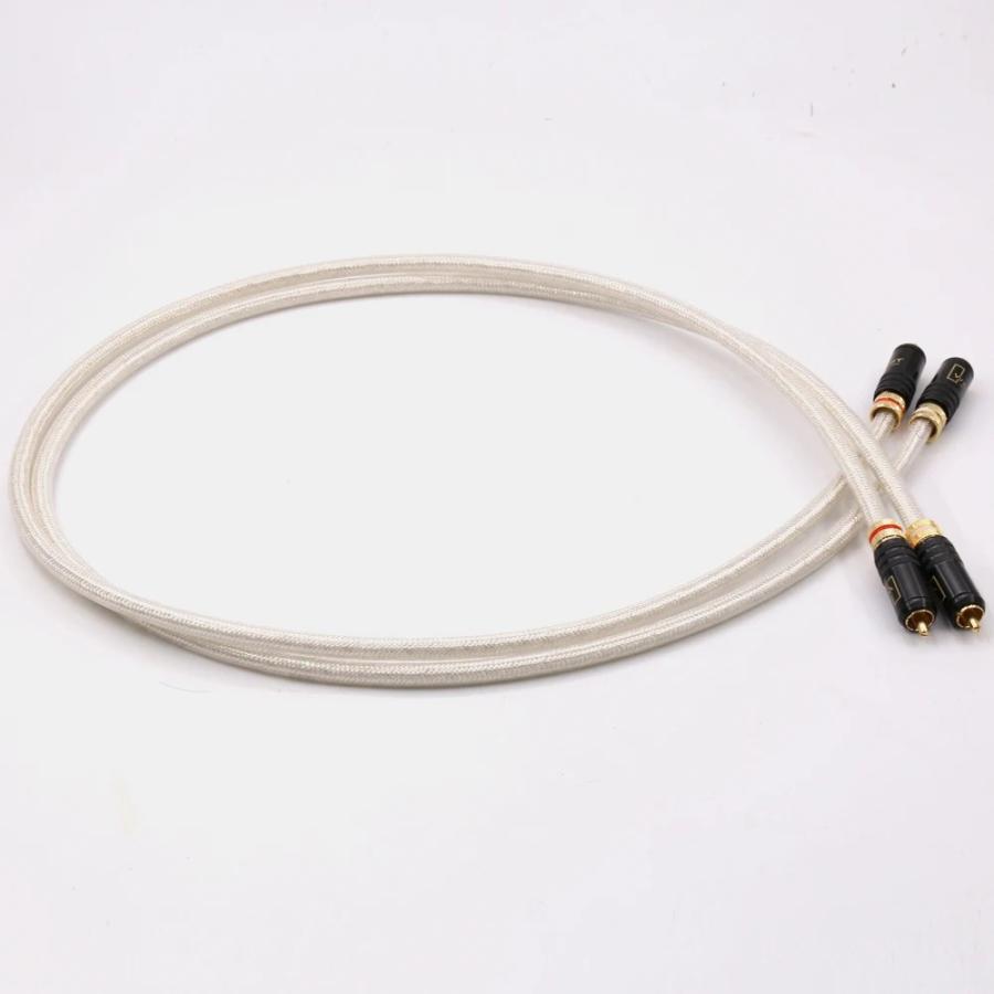 高品質の金メッキ銀メッキコネクタa26,ofc qed 5n,cocc,相互接続ケーブル,WBT-0144金メッキ pair RCA cable / 5m