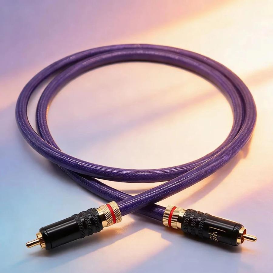 デジタルコアキシャルRCAケーブル 75Ω 8mm外径 純銅銀メッキ導体