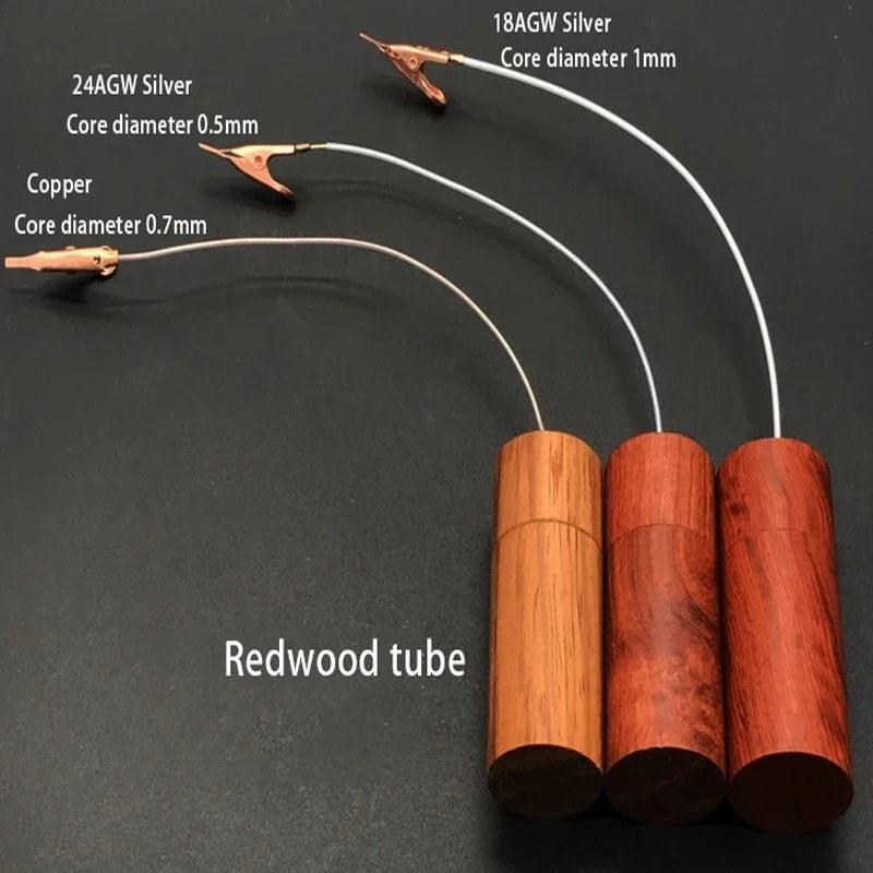 HiFi Audio Cable Ground Loop Noise Isolator GND Black Hole Eliminate Static Electricity Power Purifier Electronic 【USB paper tube + 24awg silver】 |  | 02
