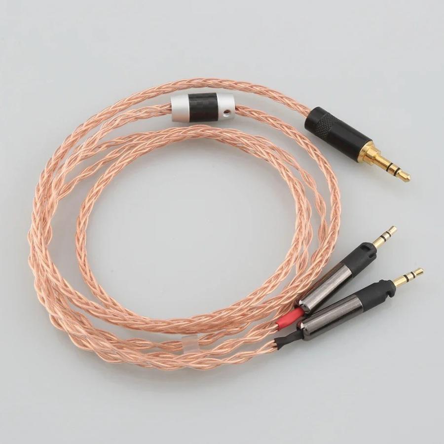 HIFI DIY 7n 単結晶銅ヘッドフォンアップグレード交換ケーブル ATH-R70X R70X ヘッドフォン用 【1m】 |  | 03