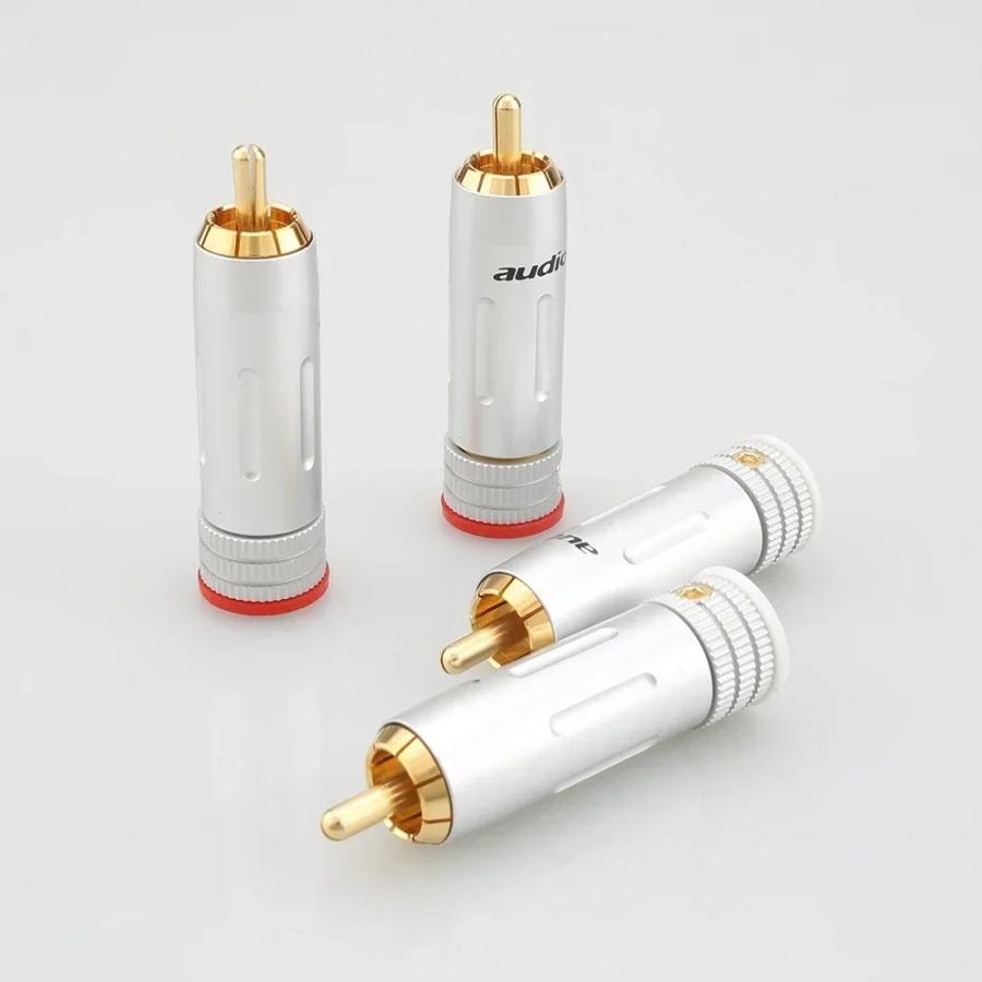 Audiocrast ハイエンド真鍮金メッキ RCA コネクタ 9mm DIY オーディオ