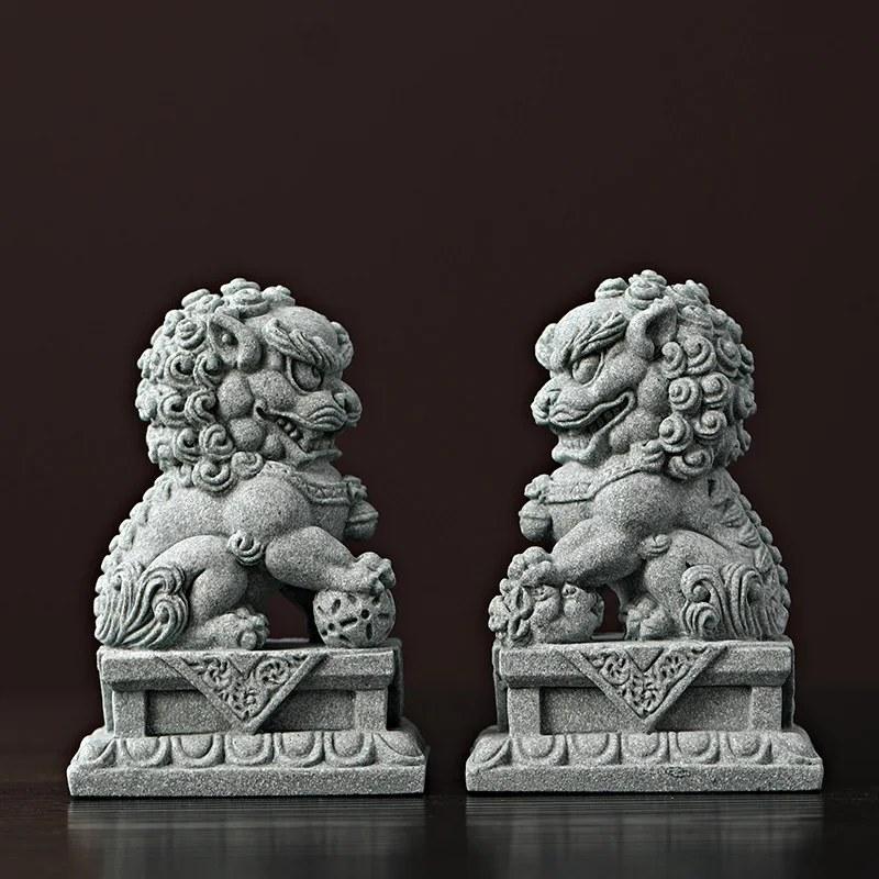 砂岩製キリンマスコット彫刻と置物 中国の特徴的な動物 ホームルーム