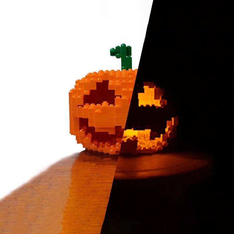 約895ピース ハロウィンジャックランタン彫刻モデル ＜MOC＞ ブロック