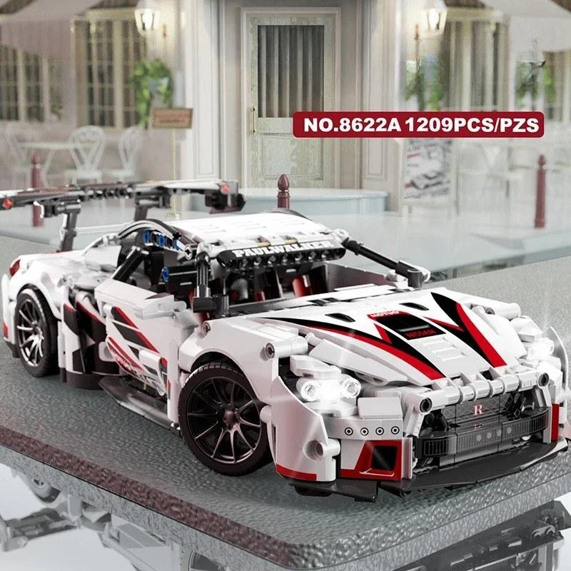 リモートコントロールカー,ビルディングブロック,収集可能な車のおもちゃキット,高速車用の技術的なアプリによるリモートコントロールスポーツセット 大人向けの画像