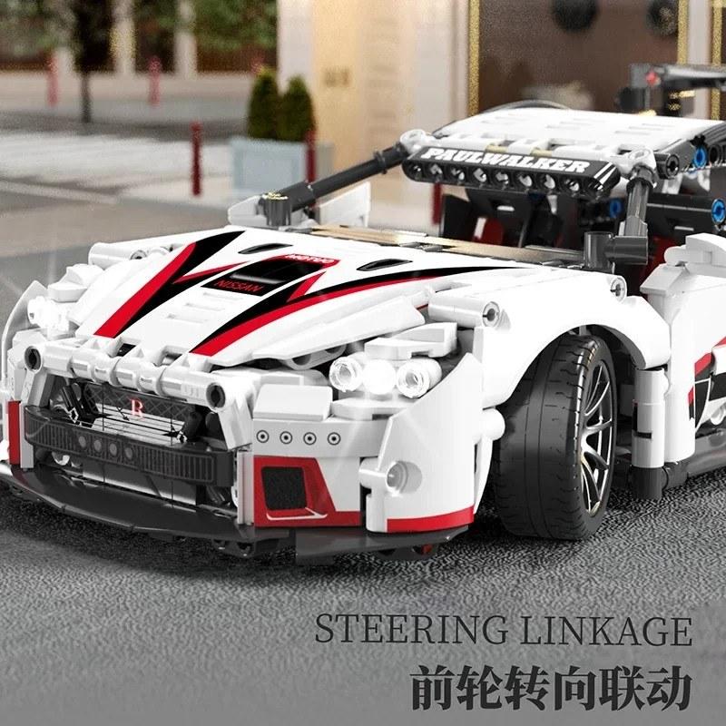 リモートコントロールカー,ビルディングブロック,収集可能な車のおもちゃキット,高速車用の技術的なアプリによるリモートコントロールスポーツセット 大人向けの画像