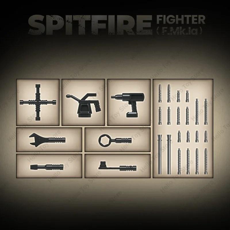 682 個 Firebat Fighter F.MK.la タイプ軍事アセンブリブロックセット教育玩具子供のための子供の MOC ビルディングブロック 大人向け DIY おもちゃ_5