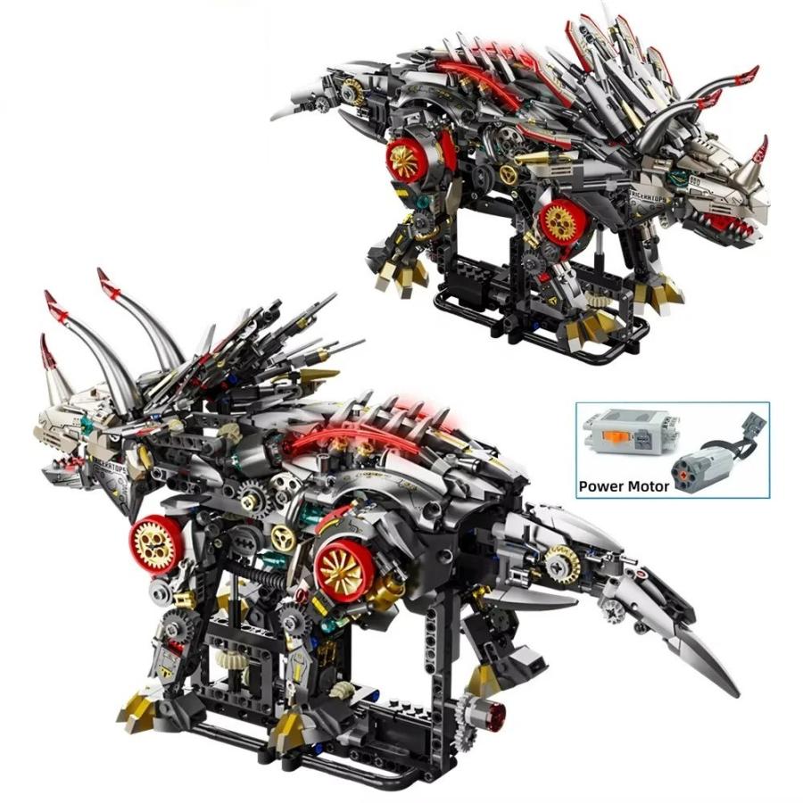 1688ピース メカニカルトライアングル恐竜 ビルディングブロック MOC NO.13105 モデル組み立て教育玩具 子供向け 大人向け DIY おもちゃ_4