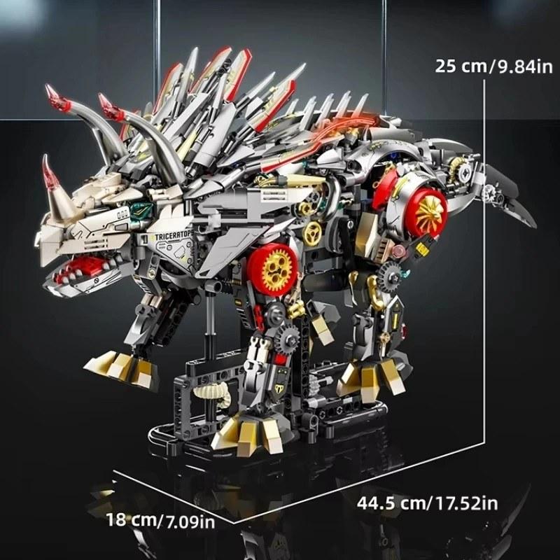 1688ピース メカニカルトライアングル恐竜 ビルディングブロック MOC NO.13105 モデル組み立て教育玩具 子供向け 大人向け DIY おもちゃ_5