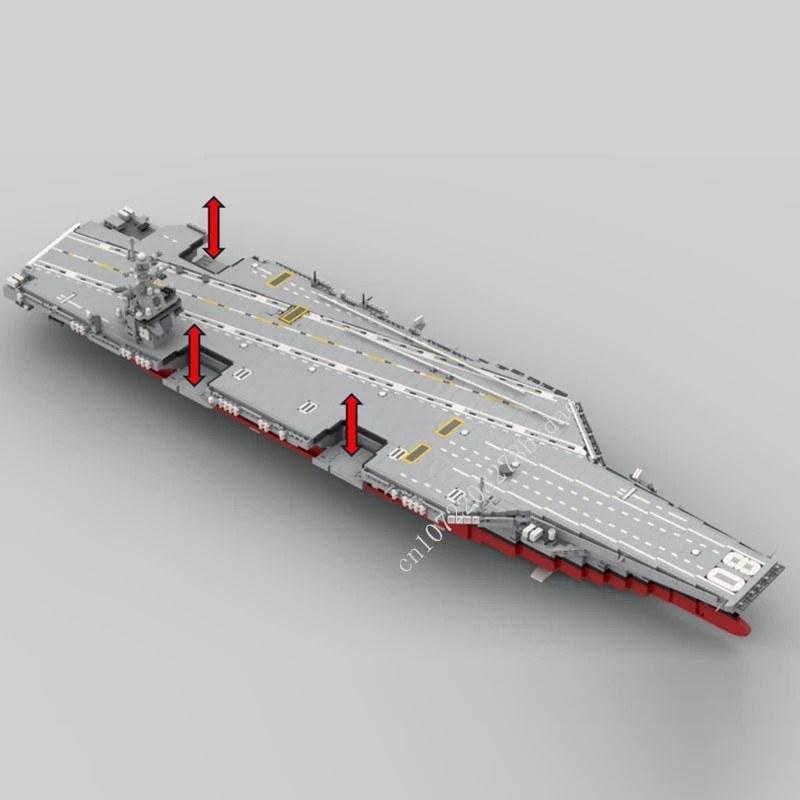 送料無料 約4980ピース 新品 1:300 海軍空母 CVN-80 ジェラルド・R