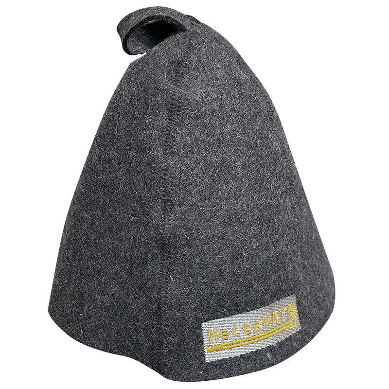 サウナハット ウール 帽子 MeltsHAT メルツハット イエローロゴ ギフト プレゼント 髪のダメージを防ぐ サウナグッズ レディース