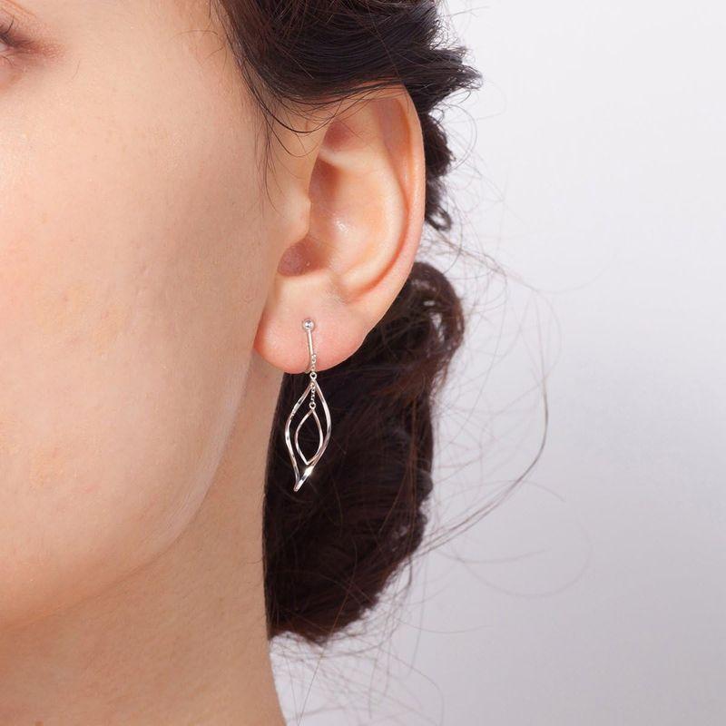 4℃(ヨンドシー)K10ホワイトゴールド(WG)イヤリング 当店特典行き