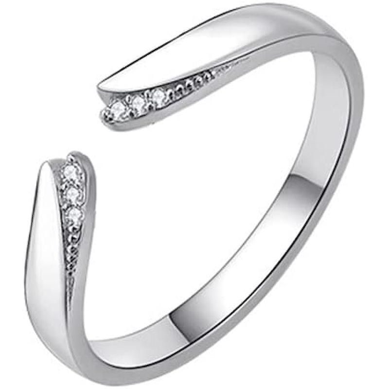 即発送可能】MIKAMU 愛の証 ペアリング ジュエリーレディースリング フリーサイズ シルバー925 友達 結婚指輪 純銀製 メンズリング 婚約指輪  レディースアクセサリー