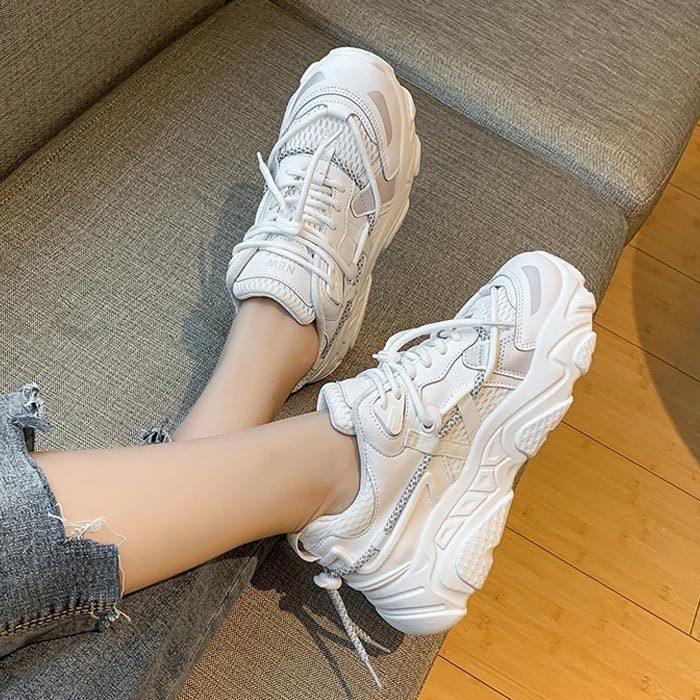 厚底 スニーカー レディース 韓国 ダッドスニーカー 軽量 おしゃれ かわいい 人気 おすすめ シューズ 靴 22 5cm 25cm Bm1041 Bm1041 Yellow 通販 Yahoo ショッピング