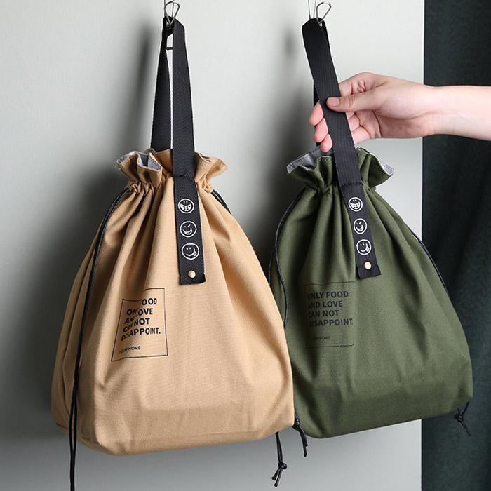 全品15%オフCP!24H限定]ランチバッグ お弁当袋 巾着 保冷 保温 バッグ