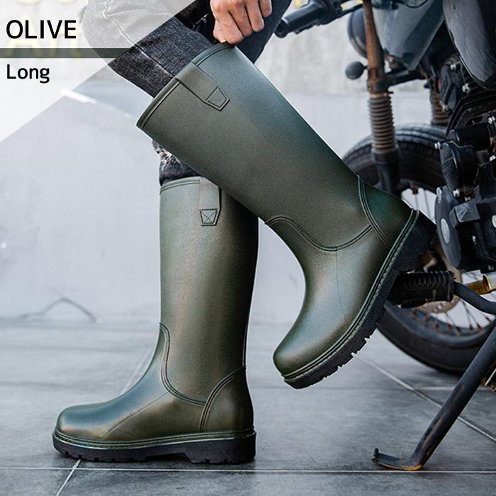 レインブーツ メンズ ブーツ 完全防水 レインシューズ ショート ロング