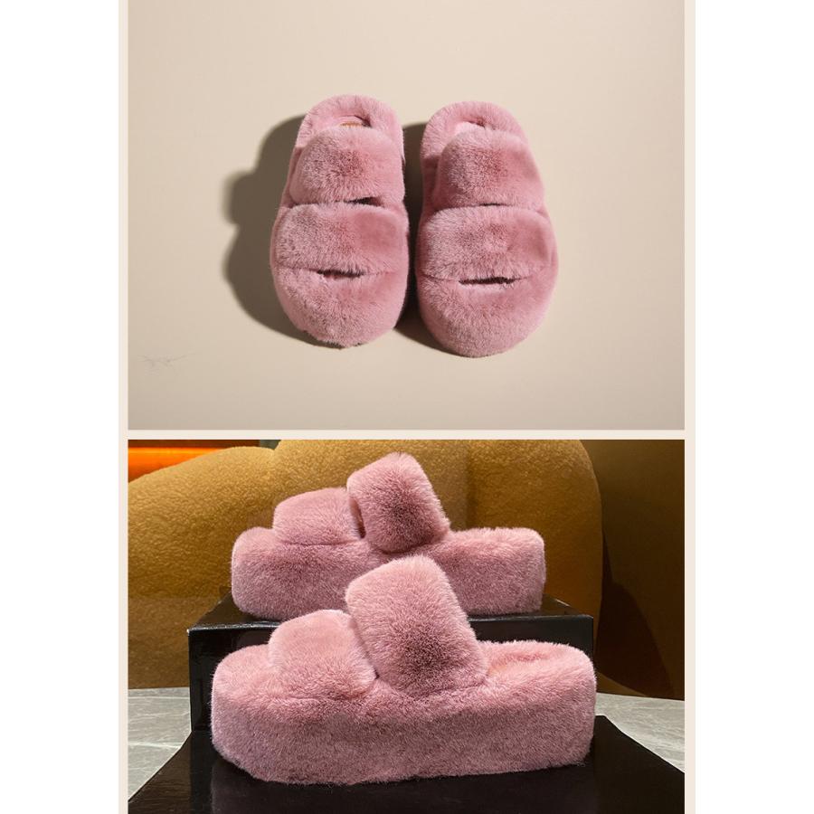 1足2190円!対象2点購入クーポンで]サンダル レディース ファー