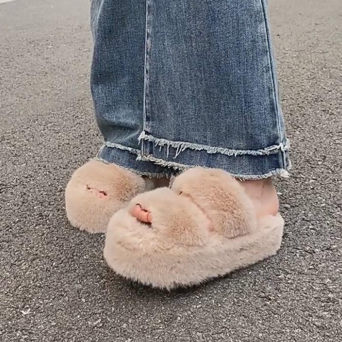 SALE！期間限定]サンダル レディース ファーサンダル ふわふわ ルーム