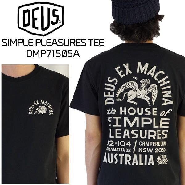 DEUS EX MACHINA(デウス エクス マキナ) SIMPLE PLEASURES TEE DMP71505A 2017SS 半袖 Tシャツ （単品購入に限りメール便発送）【deu31】｜yellow