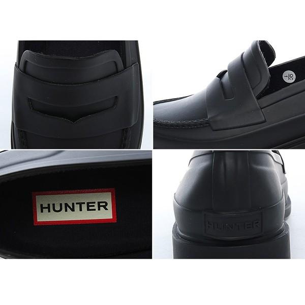 HUNTER（ハンター） レインシューズ 靴 ローファー レディース 防水