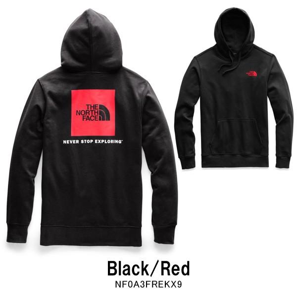 the north face black red box pullover hoodie