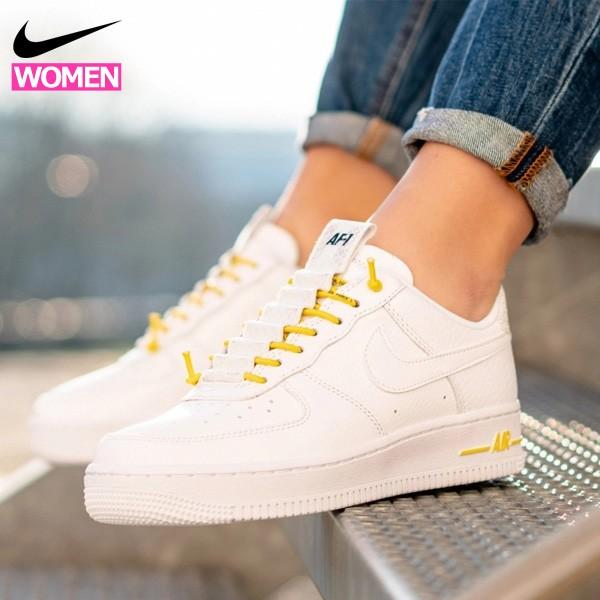 ナイキ エアフォース1 ラックス レディース スニーカー Nike Wmns Air Force 1 07 Lx 104 Nike163 Nike163 Yellow 通販 Yahoo ショッピング