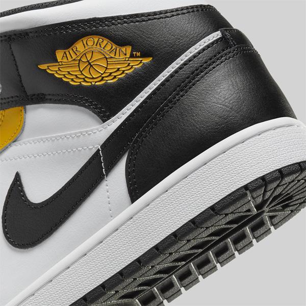 ナイキ エア ジョーダン 1 ミッド イメンズ スニーカー シューズ 靴 AIR JORDAN 1 Mid YELLOW OCHRE/BLACK-WHITE DQ8426-701【nike381】^｜yellow｜05