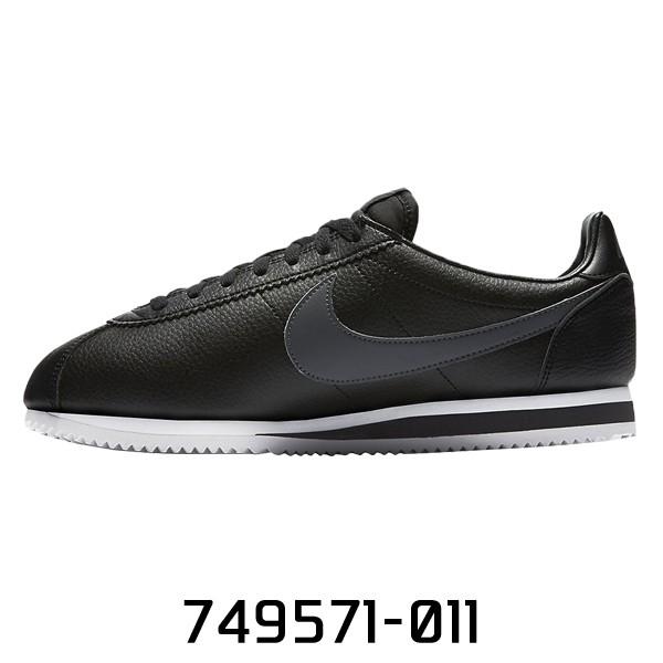 nike cortez classic leather black