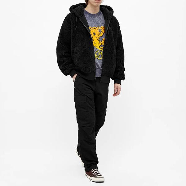 新品】STUSSY ガーメントダイ ミッドウェイトフリースフーディ Lサイズ
