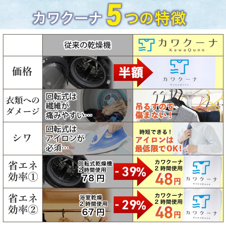 衣類乾燥機 カワクーナ 小型衣類乾燥機 小型 コンパクト 乾燥機