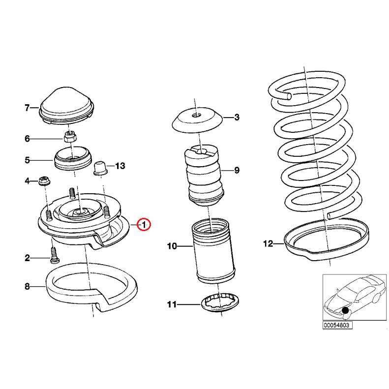 【BBR】 フロントアッパーマウント [BMW.5シリーズ,34 / 31331139437,31331134096,001-10-23734]の画像