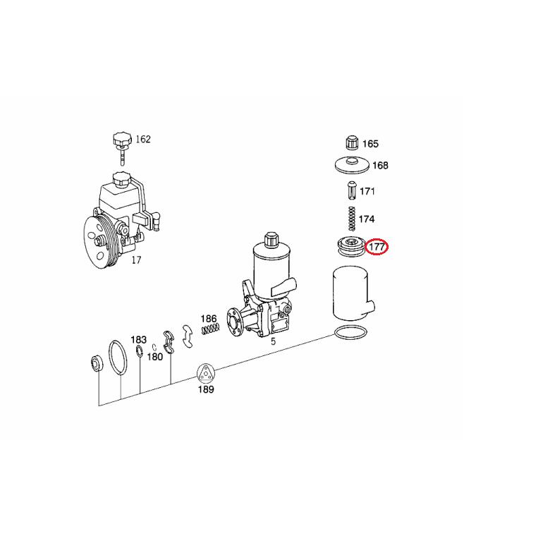 【febi bilstein】 パワーステアリングフィルター [Benz,ベンツ,Gクラス,W463 / 0004662104,0004661604,03423] | Mercedes-Benz | 01
